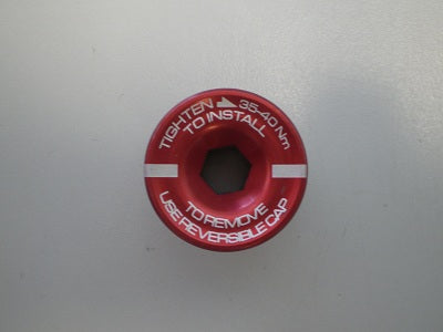 CRANK BOLT 3D+ DRIVE SIDE ALLOY RED