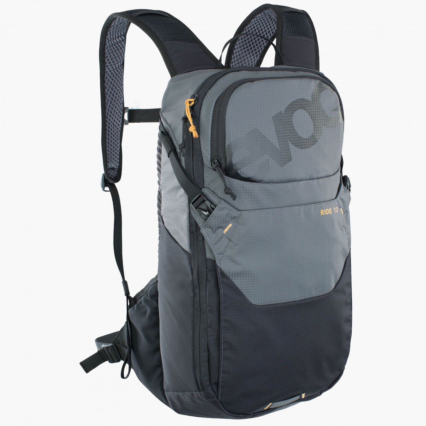 EVOC RIDE 12L + 2LT BLADDER CARBON GREY BLACK