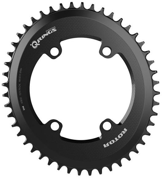Q RING 1 X OVAL BCD110x4 46T BLACK