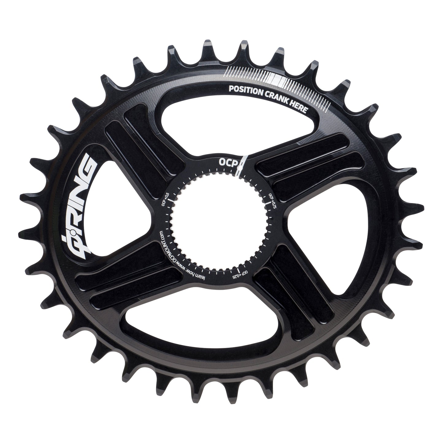 Q RING SH1X12 OVAL MTB 36T DM