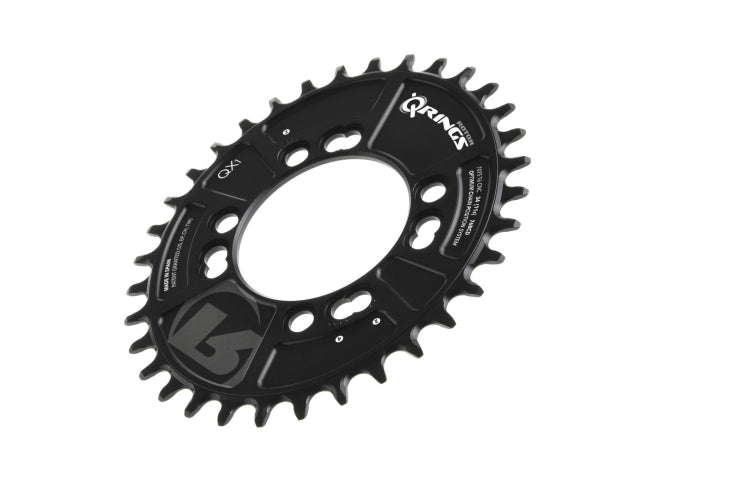 Q RING 28T MTB QX1 BCD76 BLACK