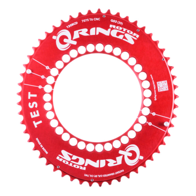 Q RING 52T BCD130x5 OUTER AERO RED