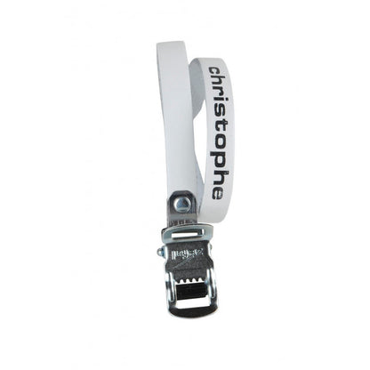 CHRISTOPHE LEATHER TOE-STRAPS - WHITE